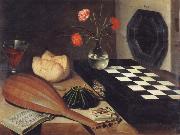 Lubin Baugin Style life with checkerboard oil painting reproduction